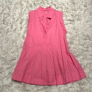 Free People Naomi Pleated Cotton Minidress